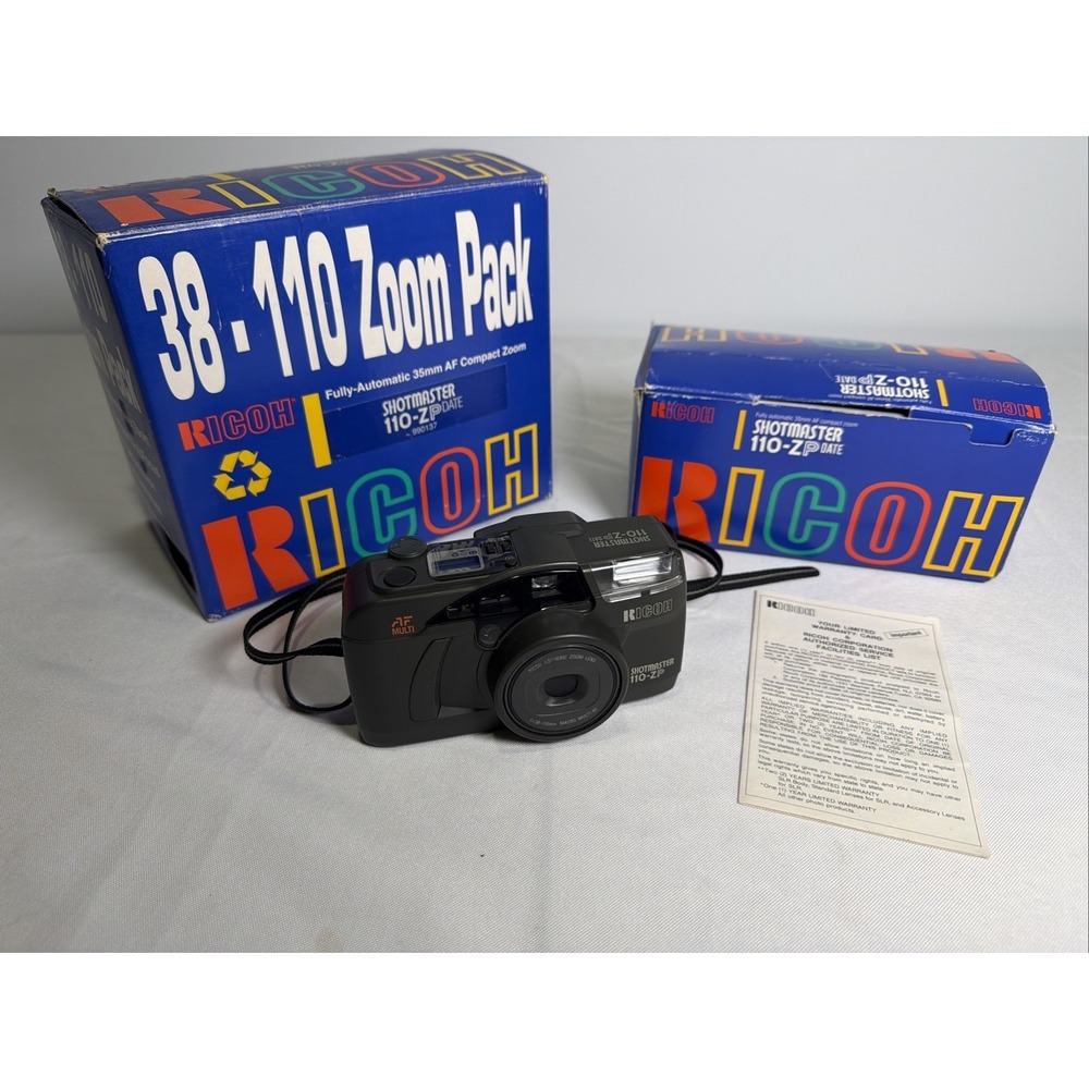 VINTAGE 35mm RICOH SHOTMASTER 110 ZP Automatic AF Compact ZOOM 38-110mm